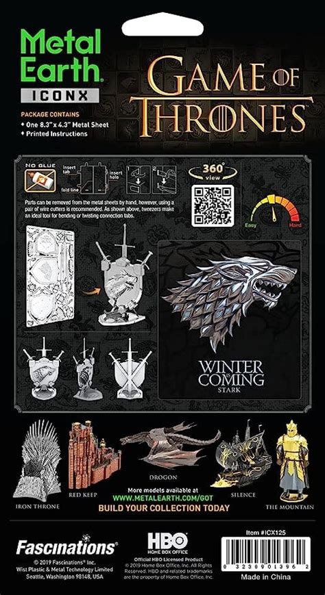 metal earth house stark sigil review|House Stark Archives .